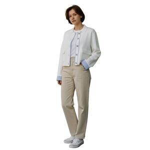 C2 NWT SANDRO Ecru Wool Blend Knit Decorate Button Cardigan Sweater Size 2 $ 465